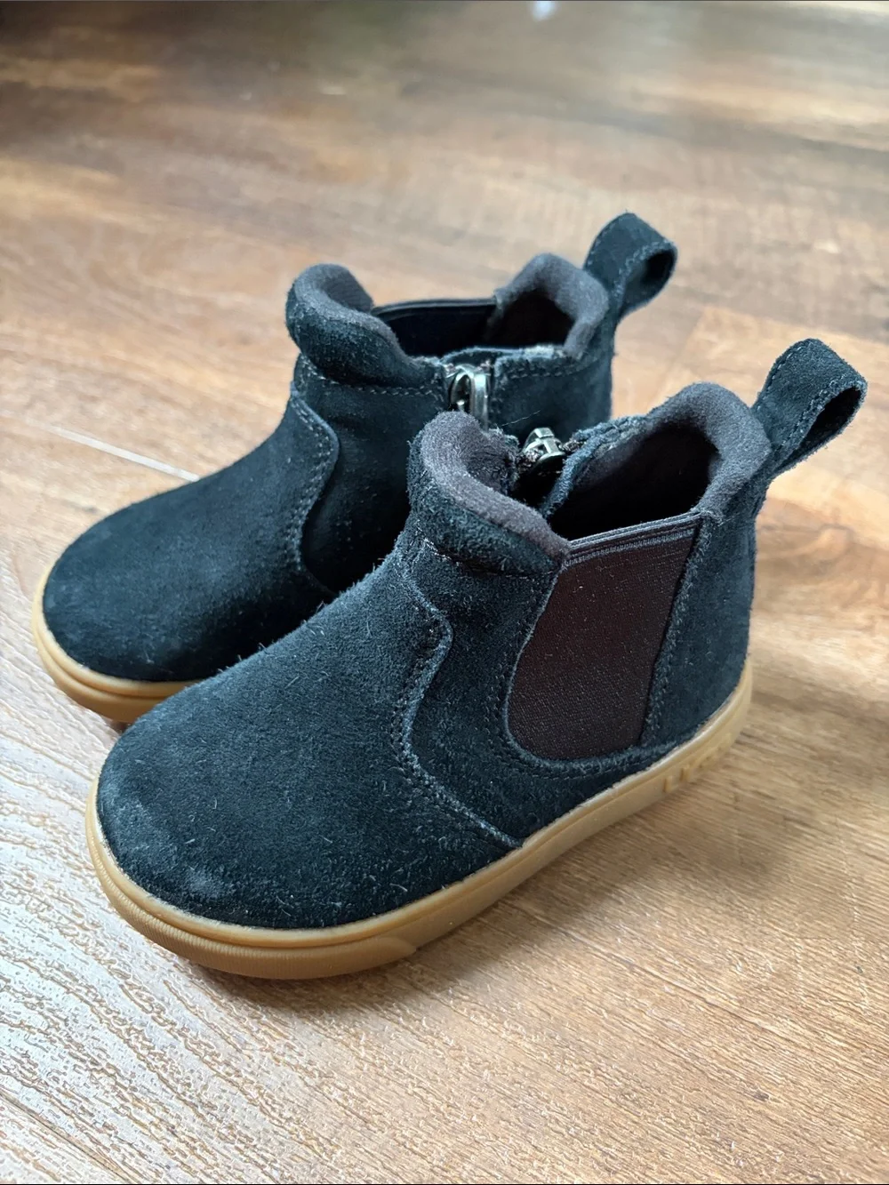 UGG Toddler Hamden II Boots in Black Suede